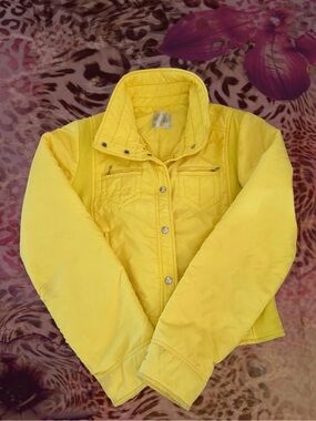 Yellow Women's Lightweight Puffer Jacket